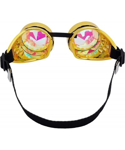 Rainbow Kaleidoscope Goggles Steampunk Kaleidoscope Goggles,Ideal for Music Festivals, Raves, and Psychedelic Parties Adjusta...