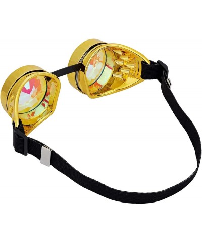 Rainbow Kaleidoscope Goggles Steampunk Kaleidoscope Goggles,Ideal for Music Festivals, Raves, and Psychedelic Parties Adjusta...