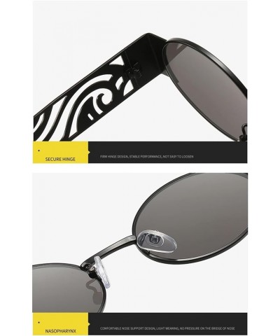 Metal Punk Fashion Sunglasses Men and Women Vacation Beach Decorative Sunglasses (Color : 6, Size : 1) 1 2 $14.33 Designer