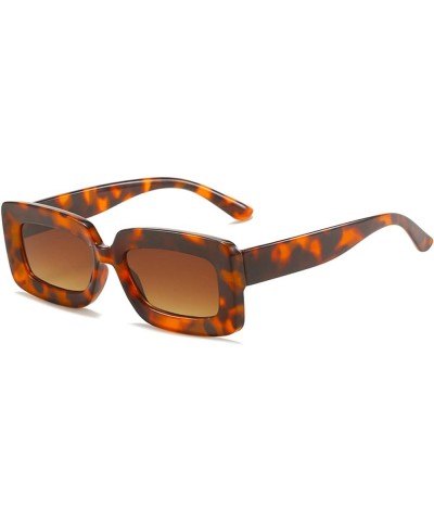 Square Beach Small Frame Fashion Men's and Women's Sunglasses (Color : F, Size : 1) 1 C $15.55 Designer