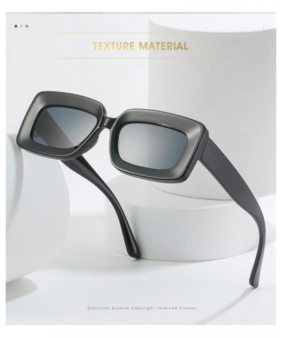 Square Beach Small Frame Fashion Men's and Women's Sunglasses (Color : F, Size : 1) 1 C $15.55 Designer