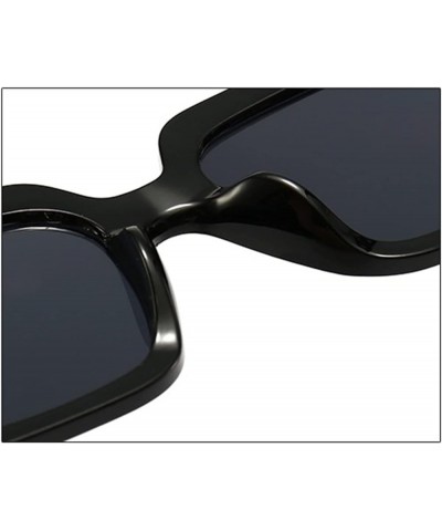 Square Large Frame Fashion Sunglasses Women Outdoor Vacation Party Sunglasses (Color : H, Size : 1) 1 D $13.24 Designer