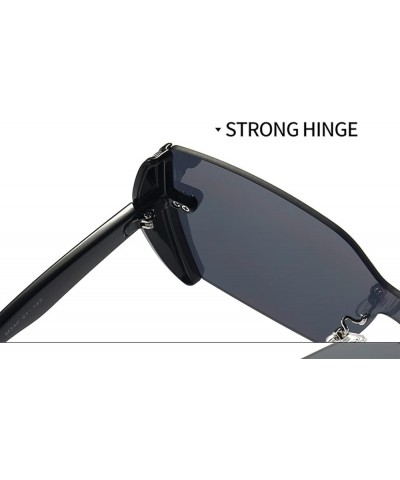 Large Frame Fashion Rimless Outdoor Vacation Beach Sunglasses for Men and Women (Color : 6, Size : 1) 1 6 $15.41 Rimless