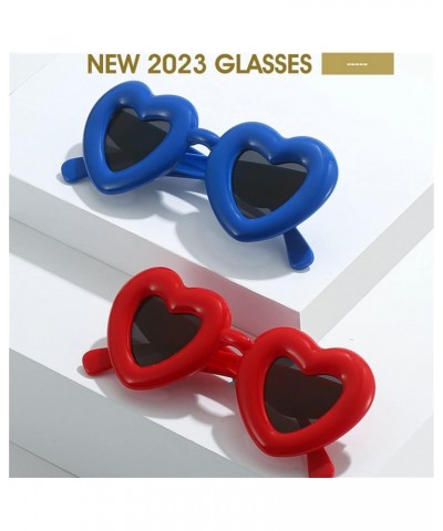 Heart Shaped Sunglasses Vintage Cat Eye Fashion Party Love Eyeglasses for Women UV400 Red $9.62 Designer