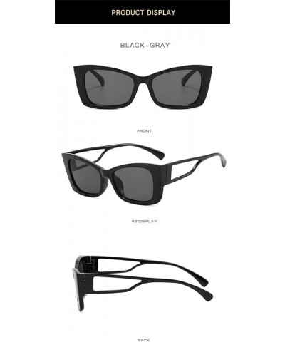 Small Frame Cat Eye Retro Fashion Women Decorative Sunglasses (Color : A, Size : 1) 1 C $13.20 Designer