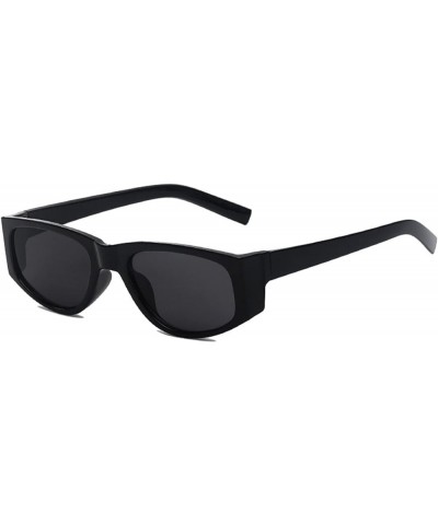 Street Shot of Small Frame Men and Women Outdoor Sunglasses Sunglasses (Color : Navy, Size : Medium) Medium Gray $23.11 Designer