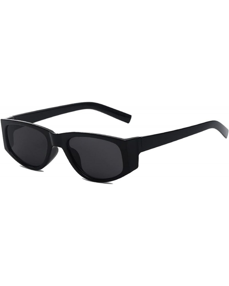 Street Shot of Small Frame Men and Women Outdoor Sunglasses Sunglasses (Color : Navy, Size : Medium) Medium Gray $23.11 Designer