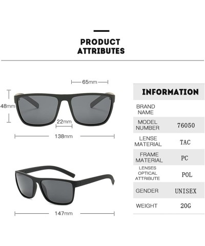 Sports Polarized Men's Sunglasses Elastic Driving Fishing Sunglasses (Color : D, Size : 1) 1 C $14.58 Designer