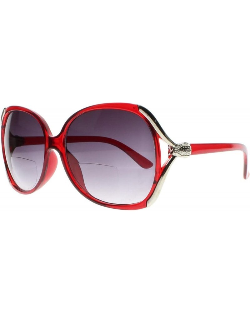 Bifocal Ladies Oversized Tinted Lens Sun Reader Reading Glasses Sunglasses +1.0~+4.0 Red $9.27 Oversized