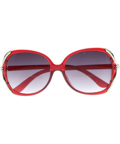 Bifocal Ladies Oversized Tinted Lens Sun Reader Reading Glasses Sunglasses +1.0~+4.0 Red $9.27 Oversized