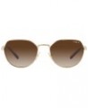 Woman Sunglasses Gold Frame, Dark Blue Lenses, 53MM Pale Gold $51.60 Square