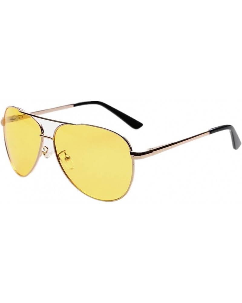 Mens Night View Vision Polarized Glasses Driver's Sunglasses Goggles Golden Frame $9.43 Goggle