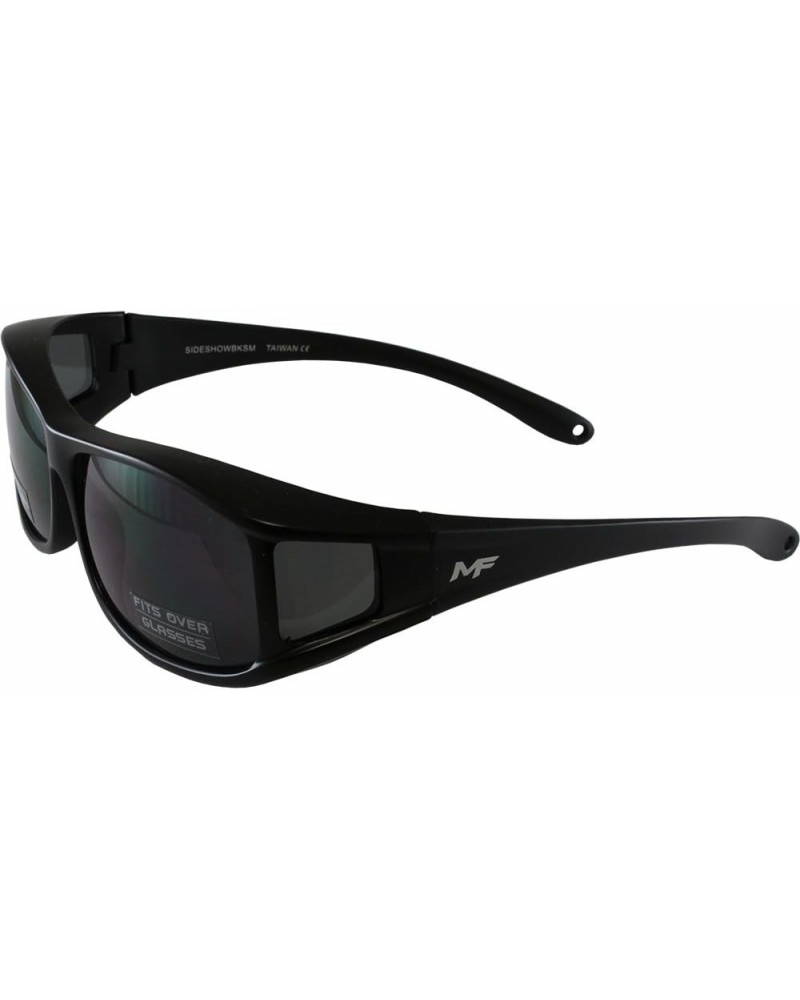 Sideshow Over The Glasses Sunglasses Black Frame Smoke Lens Microfiber Pouch $9.00 Designer