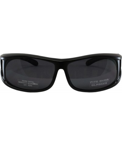 Sideshow Over The Glasses Sunglasses Black Frame Smoke Lens Microfiber Pouch $9.00 Designer