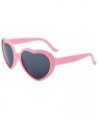 Heart Shaped Sunglasses for Women Girls Polarized Retro Eyewear Heart Lens Goggle UV Protection Sun Glasses Pink $2.65 Goggle