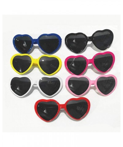 Heart Shaped Sunglasses for Women Girls Polarized Retro Eyewear Heart Lens Goggle UV Protection Sun Glasses Pink $2.65 Goggle