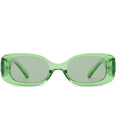 Fashion Square Rhinestone Sunglasses Women Men Punk Sun Glasses Female Shades Eyeglasses Green $9.68 Square