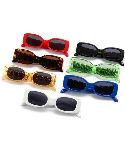 Fashion Square Rhinestone Sunglasses Women Men Punk Sun Glasses Female Shades Eyeglasses Green $9.68 Square