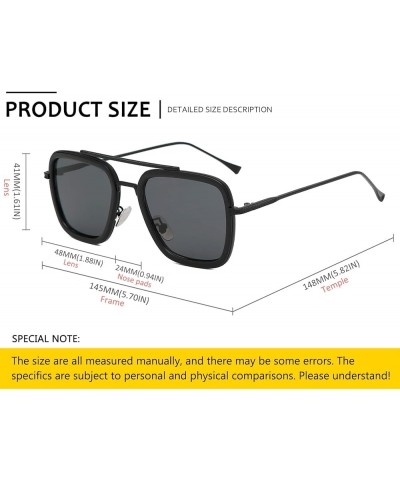 Retro Sunglasses Tony Stark Sun Glasses Square Eyewear Metal Frame for Men Women Downey Sunglasses 97999-1 $10.19 Square