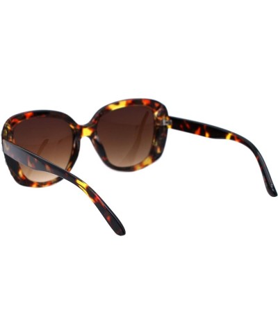 Oversized Rhinestone Sunglasses Womens Square Fashion Shades UV 400 Tortoise (Brown) $9.01 Oversized