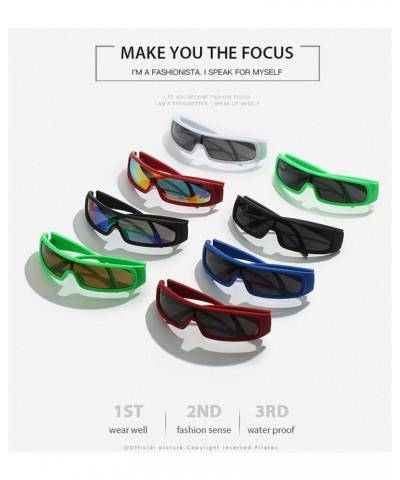 Sports Cycling Outdoor Fashion Sunglasses UV400 for Men and Women (Color : F, Size : 1) 1 E $12.99 Sport