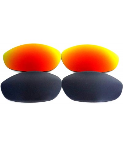 Replacement Lenses for Oakley Monster Dog Black&Green Color 2 Pairs,FREE S&H. Black&fire Red $9.99 Designer