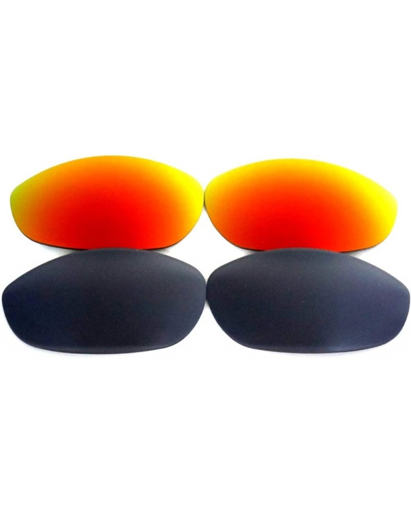 Replacement Lenses for Oakley Monster Dog Black&Green Color 2 Pairs,FREE S&H. Black&fire Red $9.99 Designer