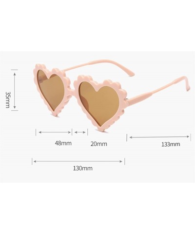 Fashion Sunglasses Heart Shaped UV400 Sun Glassese Outdoor Beach Wave Edge Versatile Cartoon Eyewear (Color : 0-10 Years Old,...