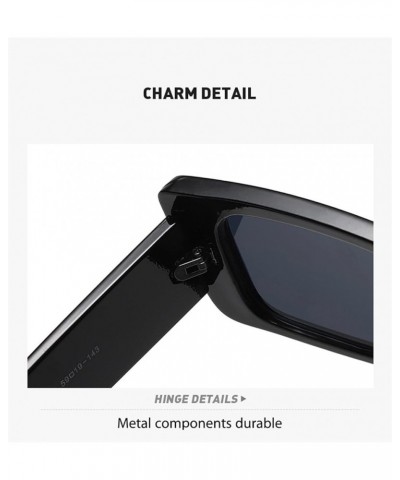 Square Men's And Women's Sunglasses Outdoor Vacation Trendy Sunglasses Gift A $12.93 Designer