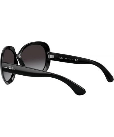 Women's RB4098 Jackie Ohh Ii Butterfly Sunglasses Black/Light Grey Gradient Dark Grey $61.09 Aviator