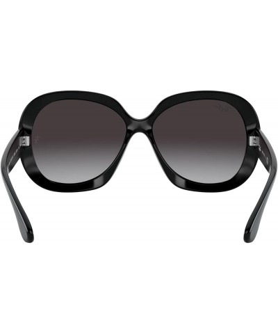 Women's RB4098 Jackie Ohh Ii Butterfly Sunglasses Black/Light Grey Gradient Dark Grey $61.09 Aviator