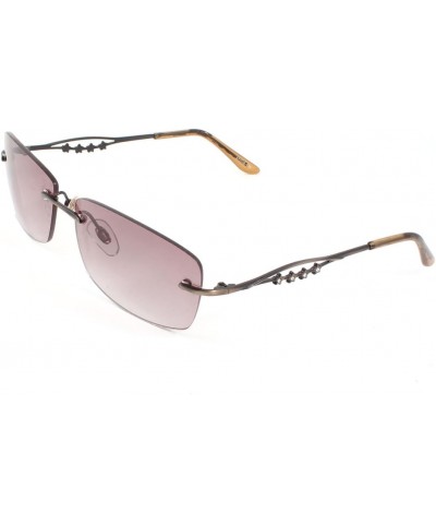 Qtqgoitem Women Tinted Rectangle Lens Metal Rhinestone Decor Arms Sunglasses Brown (Model: 053 cb0 822 6cd 6cd) $12.36 Rectan...