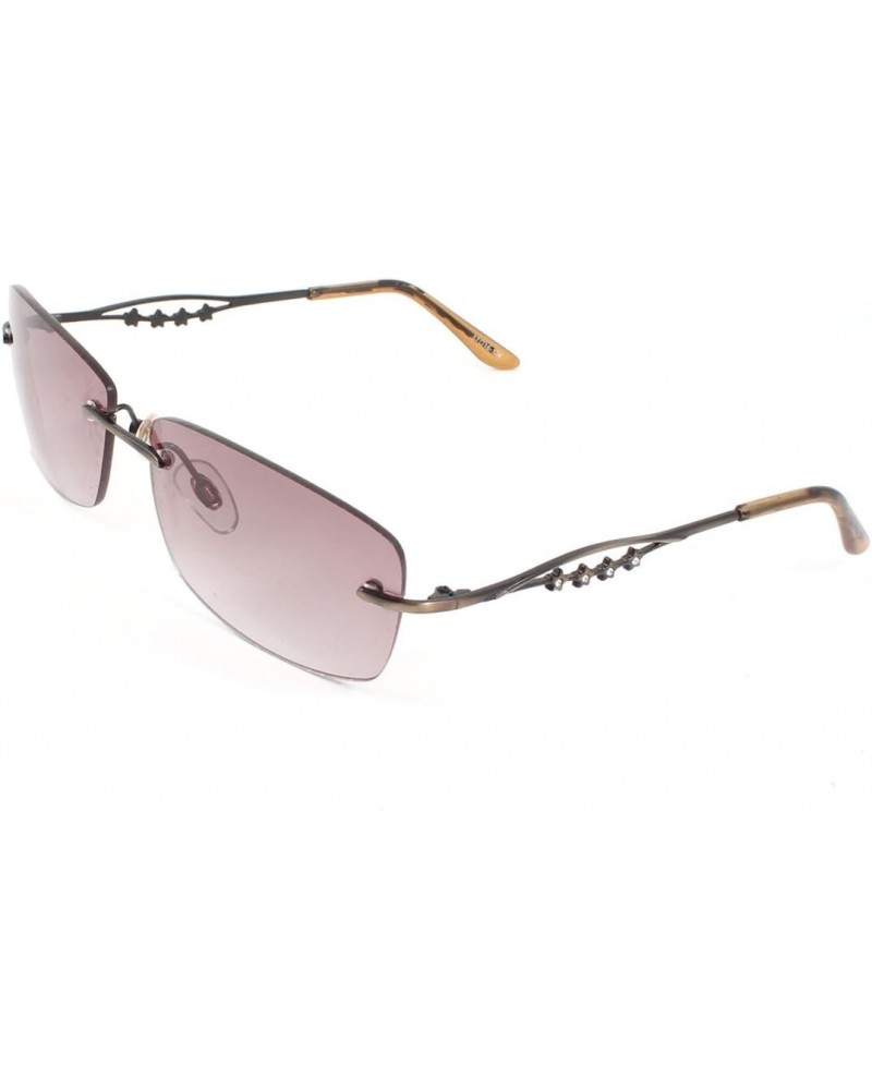 Qtqgoitem Women Tinted Rectangle Lens Metal Rhinestone Decor Arms Sunglasses Brown (Model: 053 cb0 822 6cd 6cd) $12.36 Rectan...