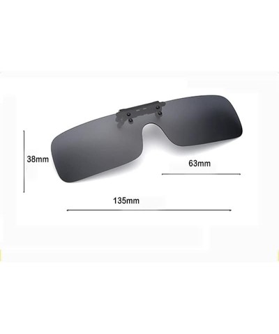 Polarized Clip On Sunglasses Over Prescription Glasses UV Protection Driving Glasses for Women Men Yellow $8.11 Designer