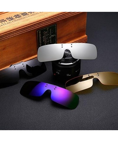 Polarized Clip On Sunglasses Over Prescription Glasses UV Protection Driving Glasses for Women Men Yellow $8.11 Designer