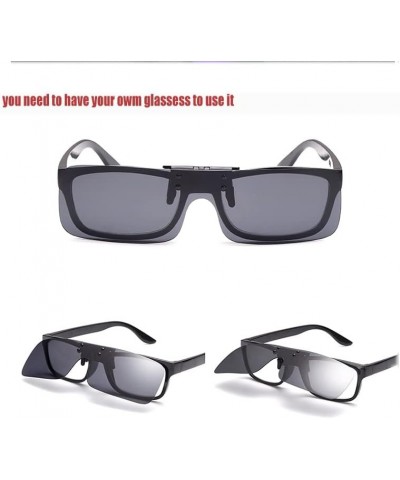 Polarized Clip On Sunglasses Over Prescription Glasses UV Protection Driving Glasses for Women Men Yellow $8.11 Designer