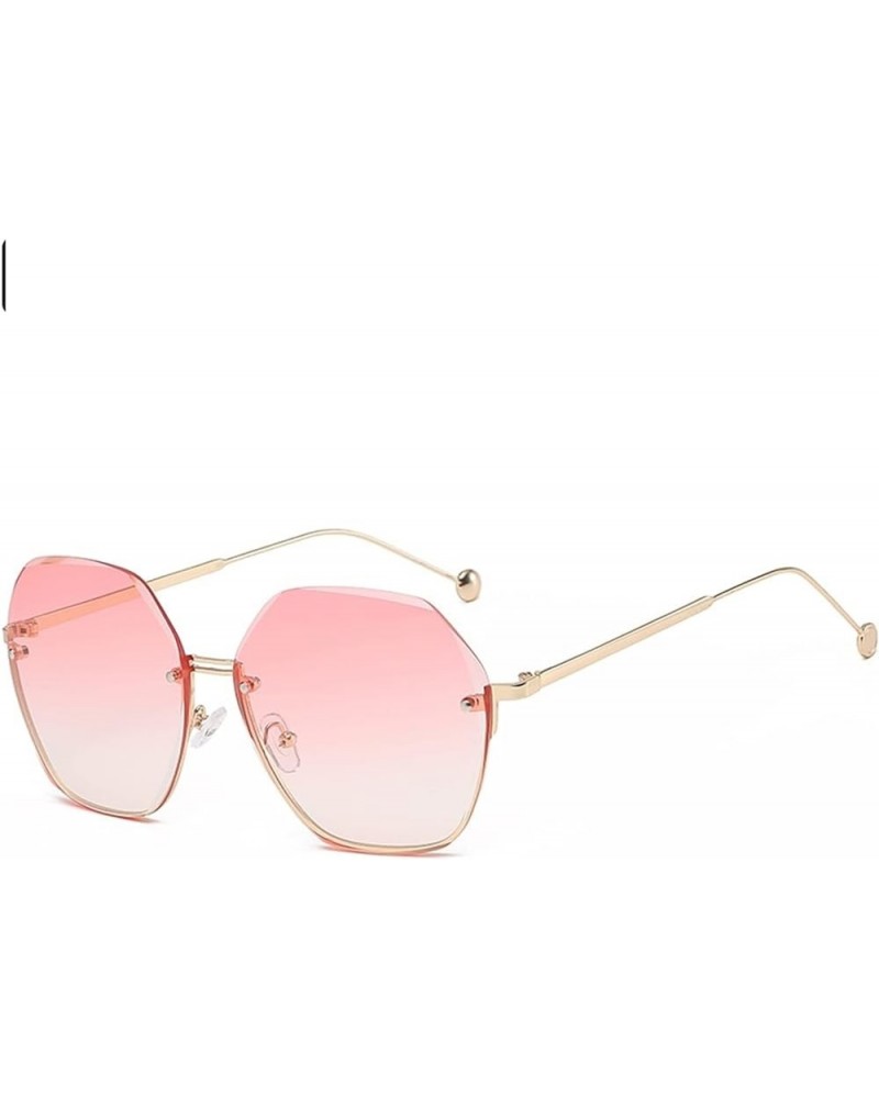 Women Large Frame Fashion Decorative Sunglasses Outdoor Vacation Beach Sunglasses (Color : F, Size : 1) 1 H $11.21 Designer