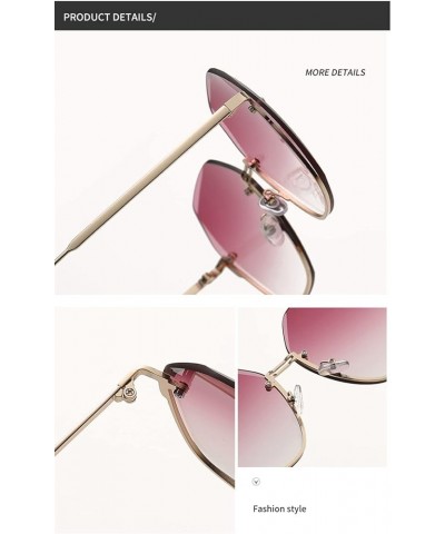 Women Large Frame Fashion Decorative Sunglasses Outdoor Vacation Beach Sunglasses (Color : F, Size : 1) 1 H $11.21 Designer