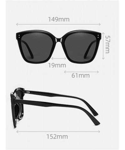 Sun-Shading Fashion Large Frame Sunglasses for Men and Women Outdoor Vacation Beach Drivingg (Color : C, Size : Medium) Mediu...