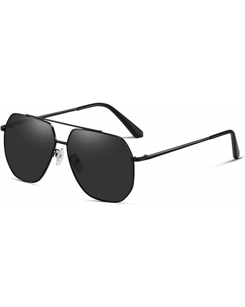 Men's Polarized HD Metal Outdoor Driver Sunglasses Sunglasses Womens (Color : Navy, Size : Medium) Medium Khaki $24.81 Designer