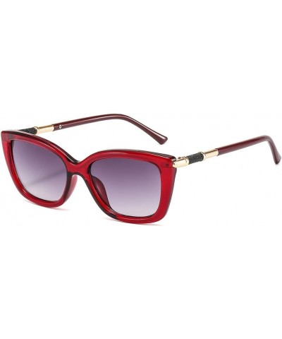 Square Metal Street Shot Men and Women Sunglasses Internet Celebrity (Color : D, Size : Medium) Medium A $13.87 Designer