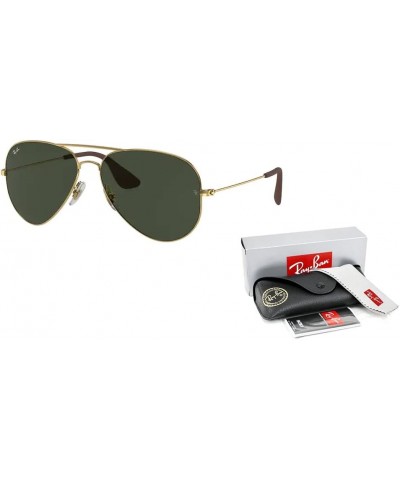 RB3558 Pilot Sunglasses for Men for Women + BUNDLE With Designer iWear Eyewear Kit Arista / Dark Green $58.14 Aviator