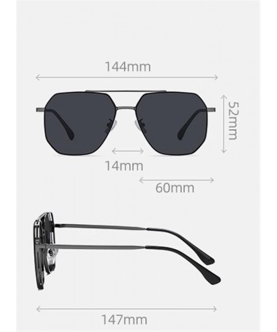 Men's Cycling Metal Polarized Driving Driver Sunglasses (Color : B, Size : 1) 1A $30.33 Designer