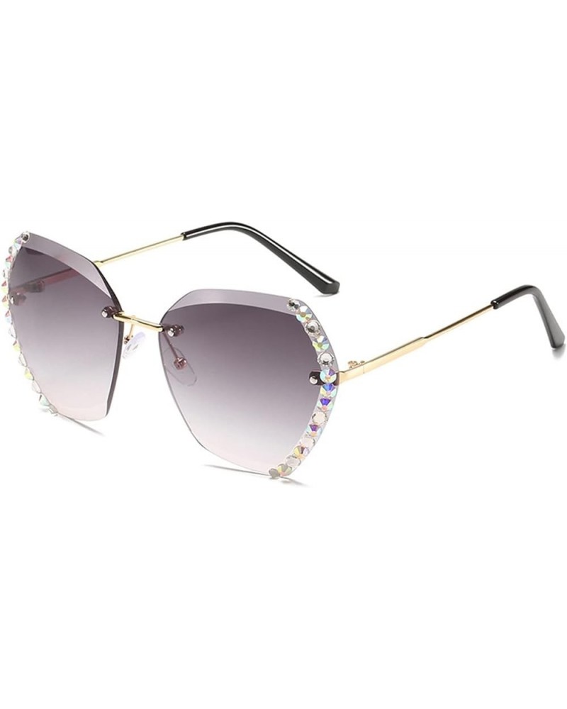 Diamond Fashion Women Sunglasses Vacation Beach Party Decorative Sunglasses Gift (Color : B, Size : 1) 1A $13.38 Designer