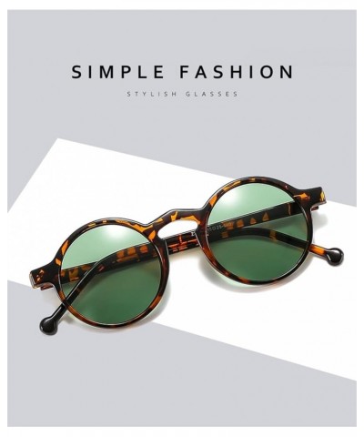 Round Frame Fashion Men and Women Outdoor Vacation Sunglasses (Color : 3, Size : 1) 1 1 $13.08 Designer