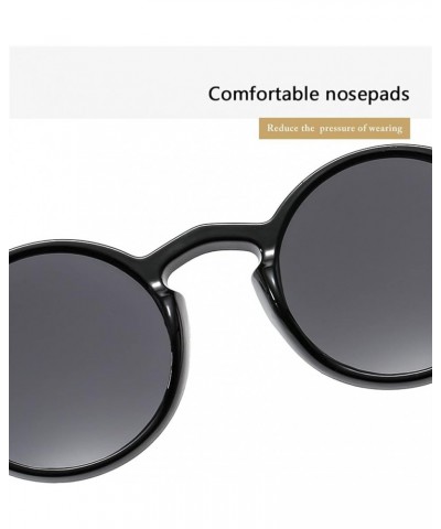 Round Frame Fashion Men and Women Outdoor Vacation Sunglasses (Color : 3, Size : 1) 1 1 $13.08 Designer