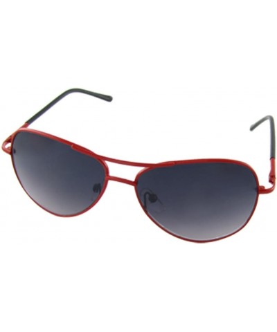 Qtqgoitem Black Lens Double Bridge Red Metal Frame Sunglasses (Model: 7c9 053 60e 7d9 136) $8.80 Designer