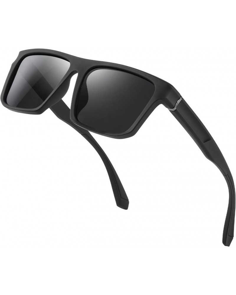 Rectangular Polarized Sports Sunglasses for Men and Women with UV Protection $8.99 Sport