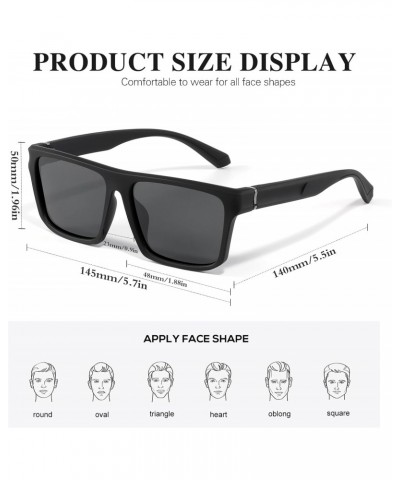 Rectangular Polarized Sports Sunglasses for Men and Women with UV Protection $8.99 Sport