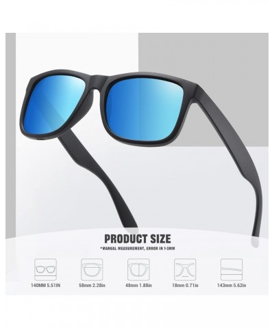 Polarized Sunglasses for Men Women UV Protection Classic Driving Sun Glasses 3pack-black+blue+green $13.48 Square